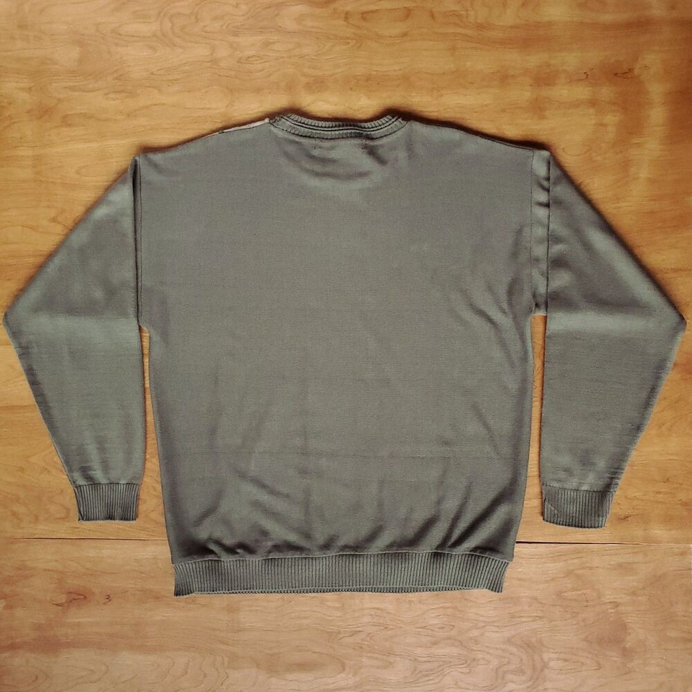 Vintage 90s Crewneck Sweater Mens XL Colorblock Acrylic Protege Collection USA - Picture 8 of 13